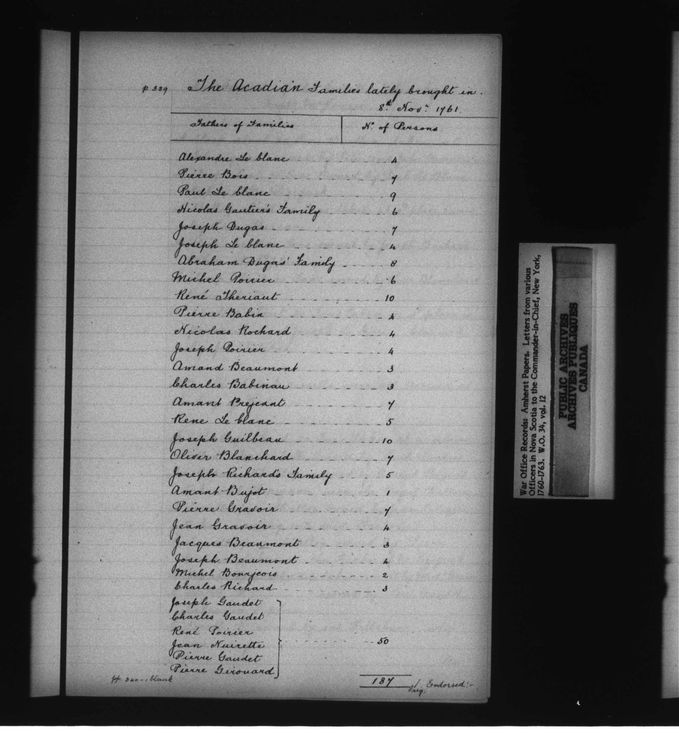 1761prisionnierFortBeauséjour Prisonnier au Fort Beauséjour - 1761